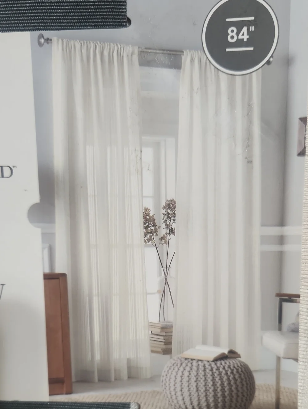Threshold ONE PANEL ivory Curtain